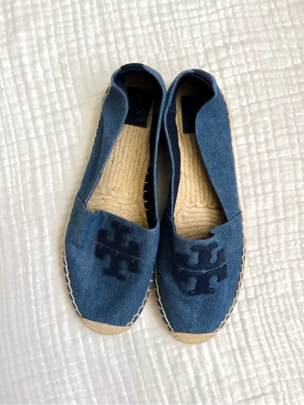 Tory Burch Weston Double T Espadrille size 9.5